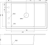 Мойка кухонная Domaci Солерно DMQ-1780.Q алмаз