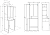 Шкаф Aquaton Лондри 65 1A260503LH010, белый