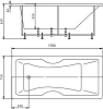 Акриловая ванна Aquatek Феникс 170x75 см FEN170-0000021, белый