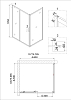Душевое ограждение Niagara Nova NG-62-8A-A70 стекло прозрачное, профиль хром