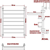 Полотенцесушитель водяной Ника Trapezium ЛТ ВП 100/60-7 с полкой