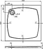 Поддон для душа Sturm Burg 90x90x3