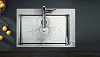 Смеситель для кухни Hansgrohe Metris 73806800, сталь