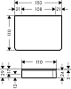 Полка Axor Universal Accessories 42840000 хром