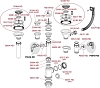 Сифон для кухонной мойки AlcaPlast A447-DN50/40 белый