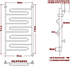 Полотенцесушитель электрический Ника Curve ЛZ 120/50-5
