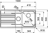 Кухонная мойка 100 см Franke Smart SRX 651 101.0368.322, нержавеющая сталь