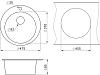 Кухонная мойка Granula GR-4801 Ут000006259 коричневый