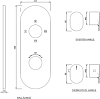 Смеситель термостатический для ванны Jaquar Opal Prime OPP-CHR-15683KPM