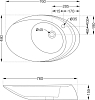 Раковина накладная 76 см Artize Confluence CFS-WHT-69931