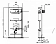 Инсталляция Ideal Standard Prosys IP001401 с кнопкой, с унитазом Ideal Standard i.life B RimLS+, сиденье микролифт, комплект