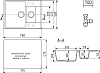 Мойка кухонная Domaci Солерно DP 780 1,5 K-01 жасмин