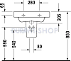 Раковина 65x52 Duravit Happy D 0417650000