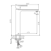 Смеситель для раковины Haiba HB11505 хром