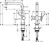 Смеситель для кухни Hansgrohe Talis M54 72827670, матовый чёрный