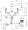 Смеситель для раковины Nicolazzi Tradizionale 1432GB золото