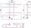 Полотенцесушитель электрический Сунержа Фурор-ёлочка 60x90 L