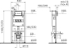 Комплект VitrA S20 9004B003-7204 кнопка хром