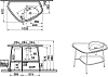 Столешница керамическая для раковины VitrA Plural 62571 100 см, белый матовый