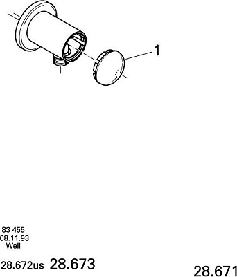 Подключение для душевого шланга Grohe Relexa Plus 28671000
