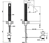Смеситель для раковины Gessi 316 Meccanica 54204#239, steel brushed