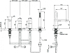 Смеситель на борт ванны Cezares UNIKA-BVD4-BIO, белый