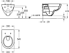 Комплект подвесной унитаз Geberit Renova безободковый белый + крышка-сиденье с микролифтом