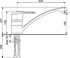 Комплект Мойка кухонная Domaci Солерно DN 485-01 жасмин + Смеситель UQ-004-01 жасмин