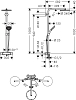Душевая система Hansgrohe Raindance Select S 27633990, полированное золото