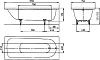 Стальная ванна Kaldewei Advantage 170x75 mod. 373-1 112600013001