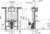 Инсталляция для унитаза AlcaPlast Jadromodul AM102/850