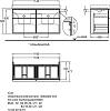 Тумба под двойную раковину 120 см Geberit iCon 840522000, серый