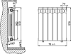 Радиатор биметаллический Rifar Base 500 14 секций