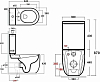 Унитаз-компакт Bien Vokha MDKD063N1VP0W6SZ0 безободковый с сиденьем микролифт, белый матовый