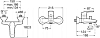 Смеситель для ванны Roca Monodin-N 5A0298C0M
