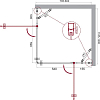 Душевой уголок BelBagno ETNA-AH-22-80/120-C-Cr