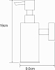 Дозатор для жидкого мыла WasserKRAFT K-1399, хром