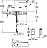 Смеситель для раковины Grohe Bau 36451000