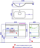 Тумба под раковину Aqwella Accent 90 L ACC0109LDZ, дуб золотой