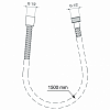 Душевой шланг 150 см Ideal Standard IdealRain BF150AA, хром