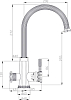 Смеситель Zorg Antic A 54 KF-BR для кухонной мойки