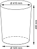 Корзина с крышкой Wasserkraft Leine WB-350-M