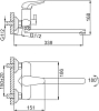 Смеситель для ванны с душем Frud R22102