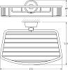 Полка FBS Vizovice VIZ 048 22 см