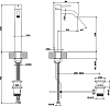 Смеситель для раковины Gessi 316 Flessa 54004#239, steel brushed