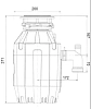 Измельчитель отходов Bone Crusher BC910-AS черный