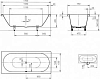 Стальная ванна Kaldewei Ambiente 170x75 mod. 107 290700013001