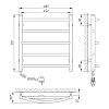 Полотенцесушитель электрический Laris Микс 73207224 хром