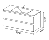 Тумба под раковину SanVit Авеню-2 kavenu2100w белый