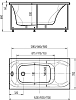 Акриловая ванна Aquatek Альфа 170x70 см ALF170-0000007 с гидромассажем, белый